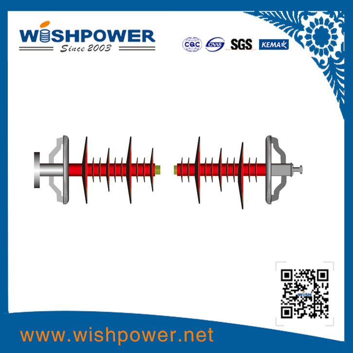 源头厂家热销 110kV 防风偏复合绝缘子 复合绝缘子 硅橡胶绝缘子