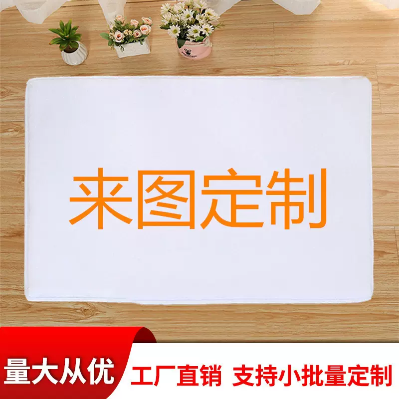 工厂极速定制各类地毯地垫门垫脚垫印字酒店迎宾礼品开盘门毯
