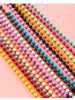 Baked paint Bad Chain Color Bead Chain Metal Ball Bead Chain Pendant Chain Tag Chain DIY Tripper DIY Jewelry Handmade Accessories