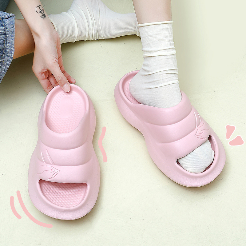 Thick bottom slippers women summer home...