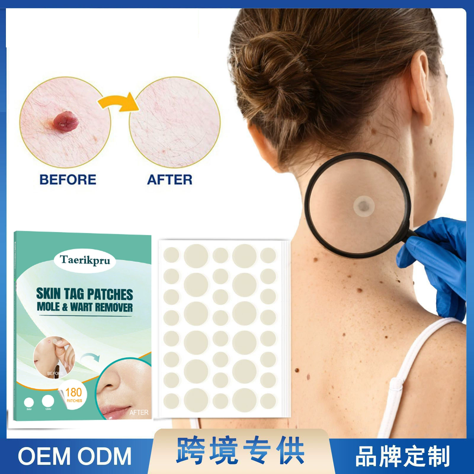 Acne patch transparent hydrocolloid dots, invisible finish, 36 or 180 pcs