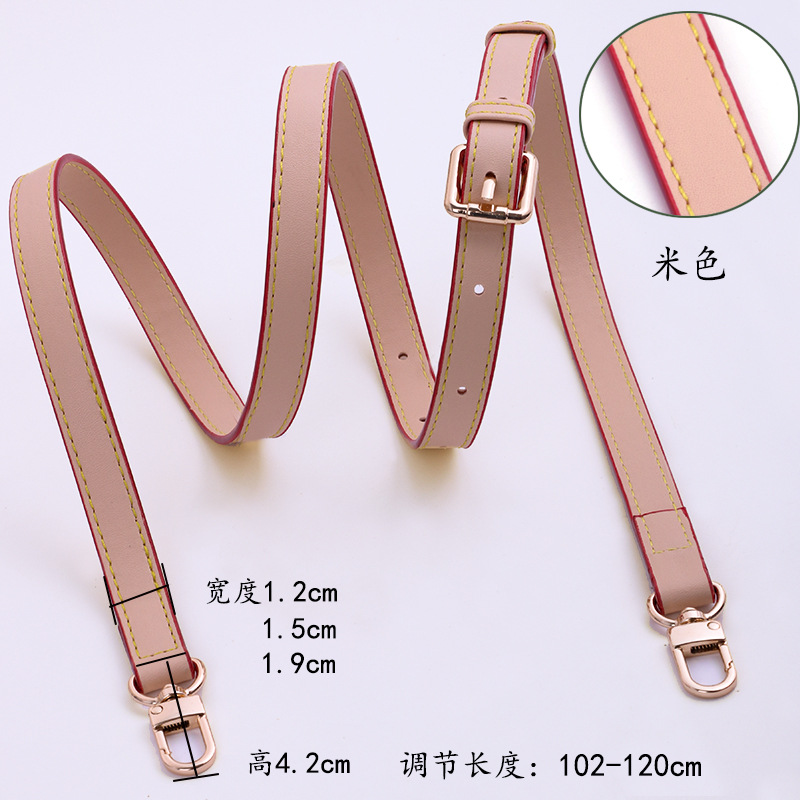 Crossbody with beige pin buckle