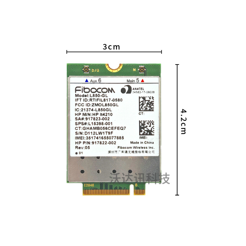 4G modülü L850-GL, XMM7360, EliteBook 830 840 735 745 1040 uyumlu