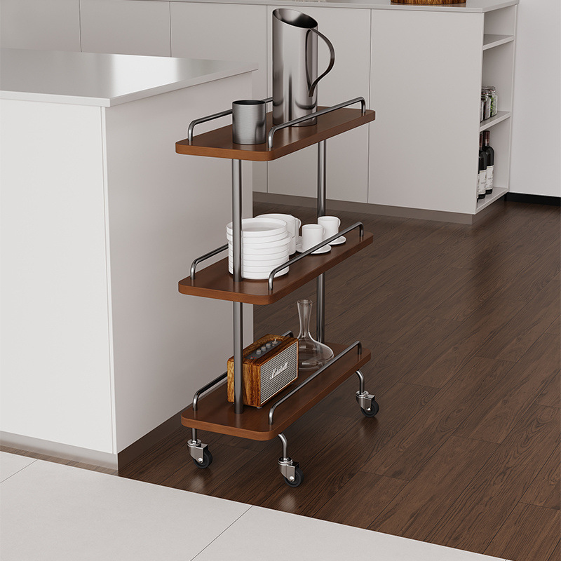 Caminillo de almacenamiento de estilo medieval movible sofá retro borde de varias ideas simples