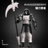 Magnetic Scythe Messenger (4 Weapons + 4 Gestures) Black and White
