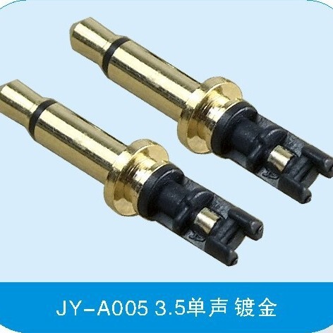 Factory direct supply 3.5 single sound 4.5 disc 6.0 disc earphone audio male plug three-pole four-pole gold-plated nickel-plated