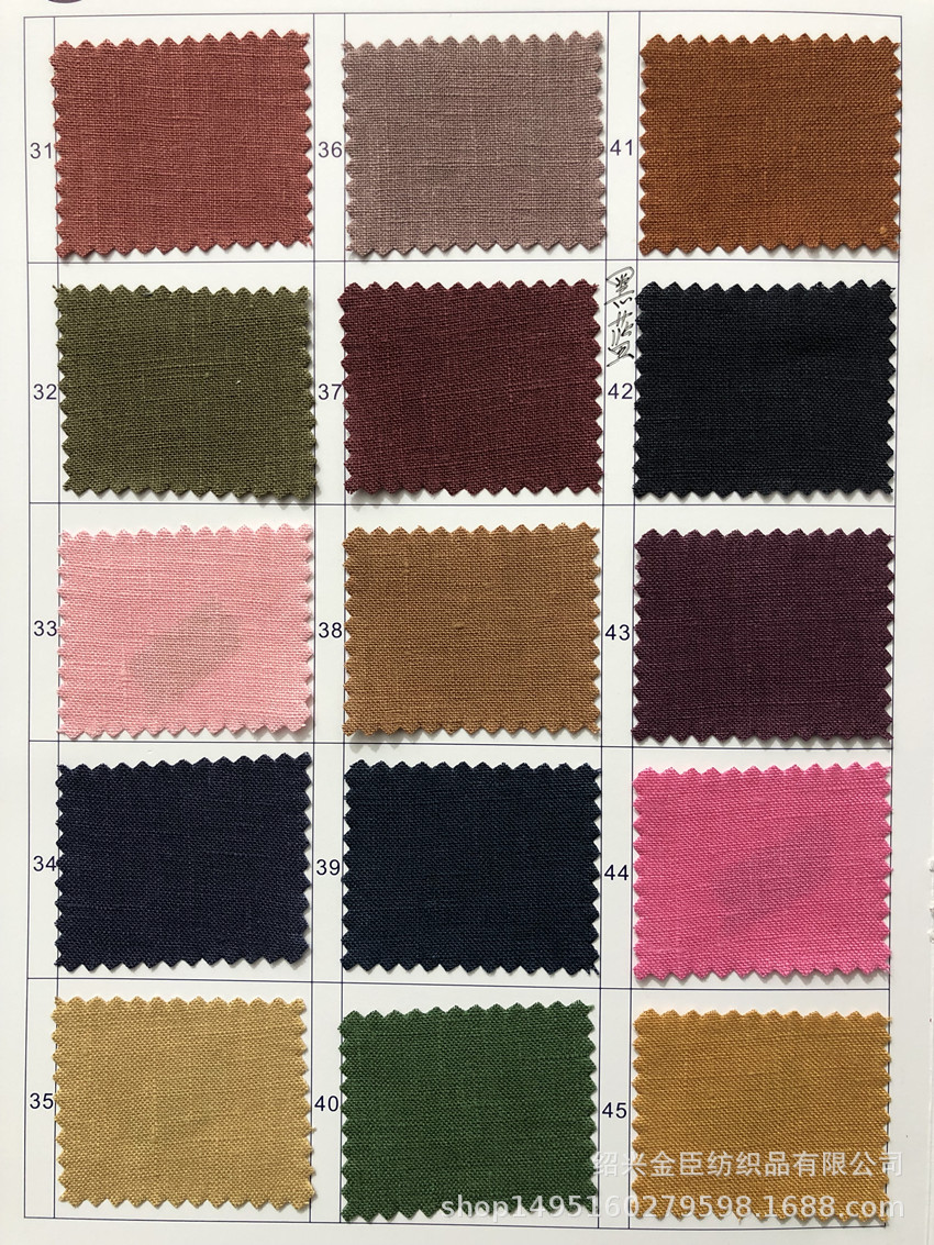 Tela de lino puro lavado piedra lino 14x14 para camisas y pantalones image 14