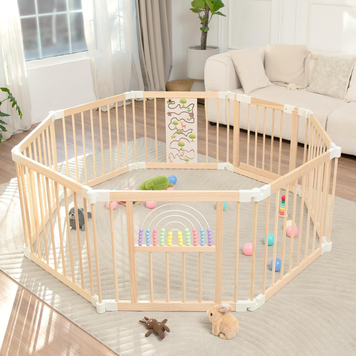 Baby Safety Fence Protective Fence Baby Living Room Crawling Toddler Fence Indoor Home Climbing Mat Children's Game Fence