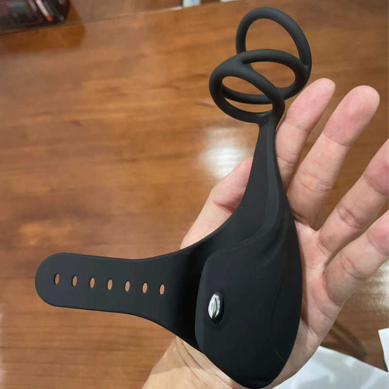 Vibrating Lock Ring Male Wearable Training Device For Glans, Rechargeable Sex Toy, Adjustable_voghion.com
