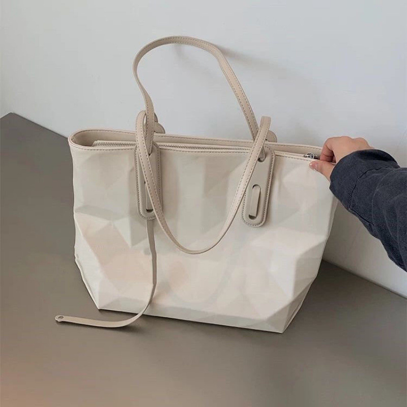 ZAR 小众设计2021高质版几何托特包大容量包包女夏季小众单肩包