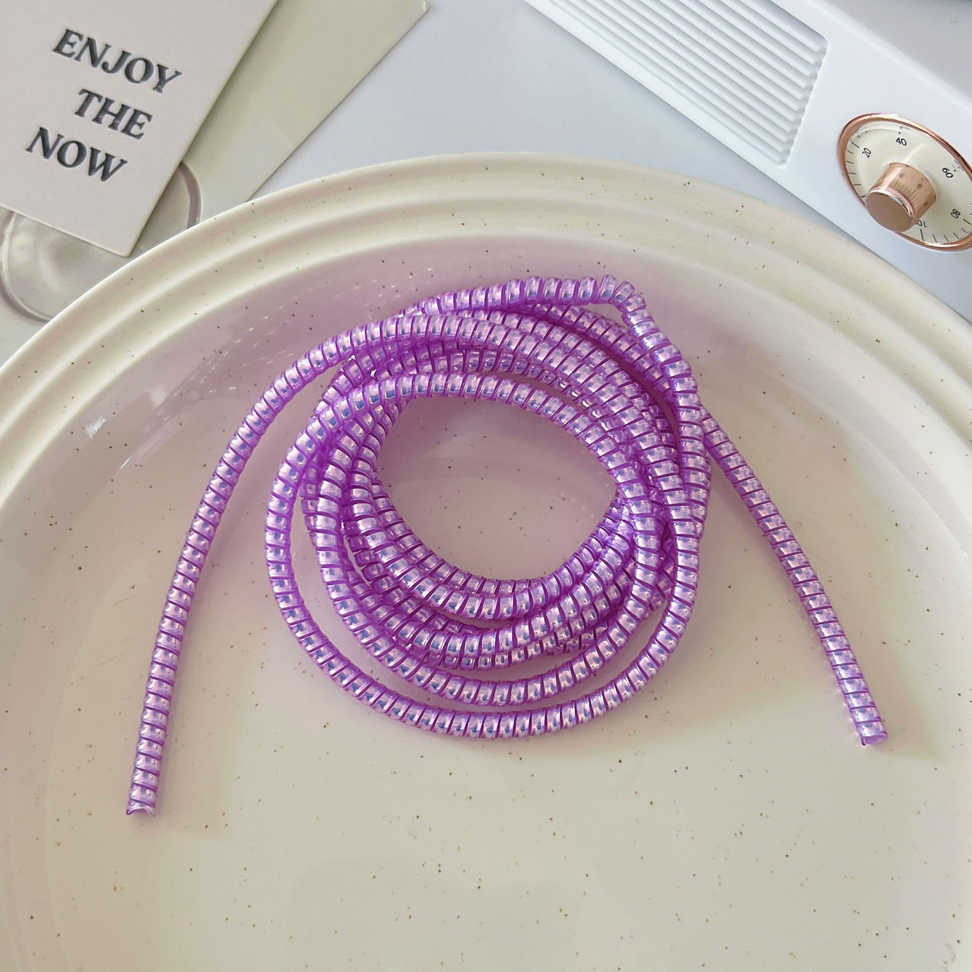 1,4 m 1,6 m cable de datos cuerda de protección anti-suciedad cable de teléfono móvil cuerda de bobinado anti-rotura cargador cubierta de protección de alambre