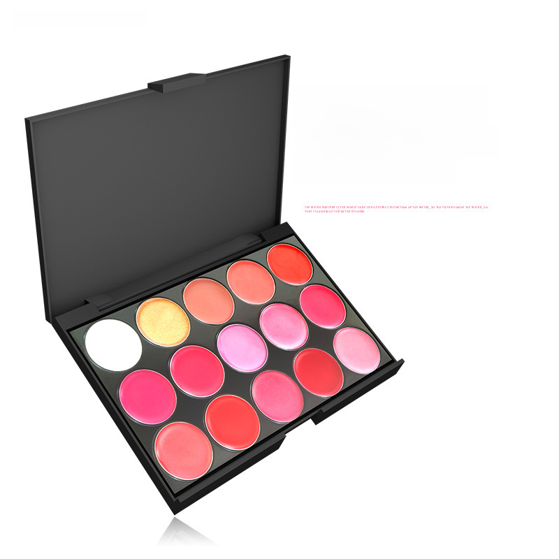 Myg15 Color Palette Beginner's Bridal Makeup Studio Makeup Artist Recommended Lip Glaze Lipstick Palette Moisturizing and Brightening