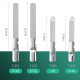 High-grade leather bag stainless steel double-sided nail file nail polishing rubbing strip nail sand strip double-sided file manicure tool