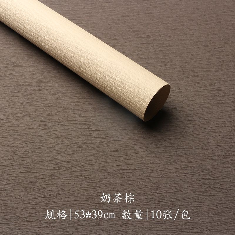Huaxi Sensación de alta calidad Papel de textura de piedra Pliegues Papel de embalaje de flores Material floral Regalo hecho a mano Material de bricolaje