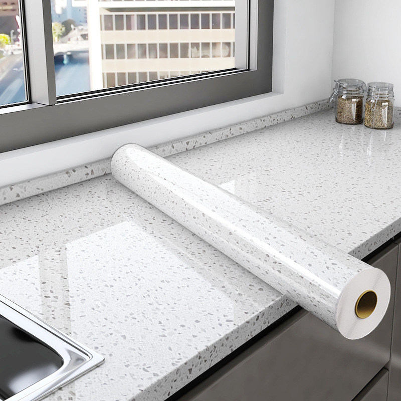 PVC 거위 부드러운 돌 흰색 대리석 스티커