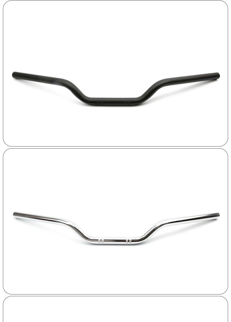 Universal Motorcycle Modified 22Mm/25Mm Diameter Handlebar Retro Handlebar Cg125 Ranger Handlebar Curved Handlebar