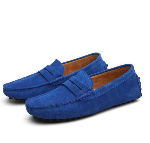 Derby décontracté en daim et cuir verni pour hommes, chaussures confortables de fête d'affaires à bout carré_voghion.com