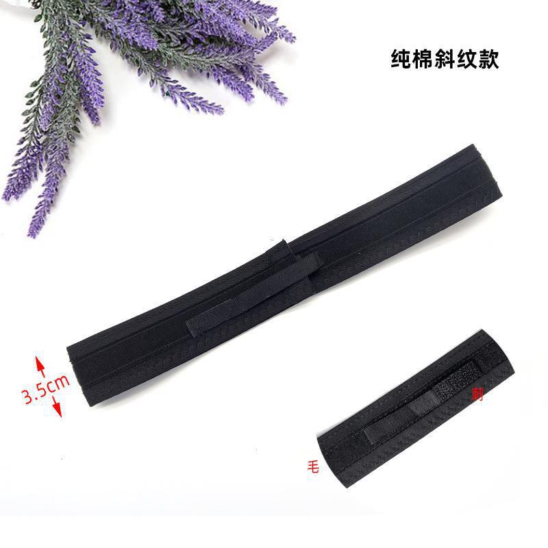 모자 스트랩 조정 땀 밴드 탄성면 블랙 벨크로 조정 땀 밴드 모자 액세서리 공장 스톡 액세서리