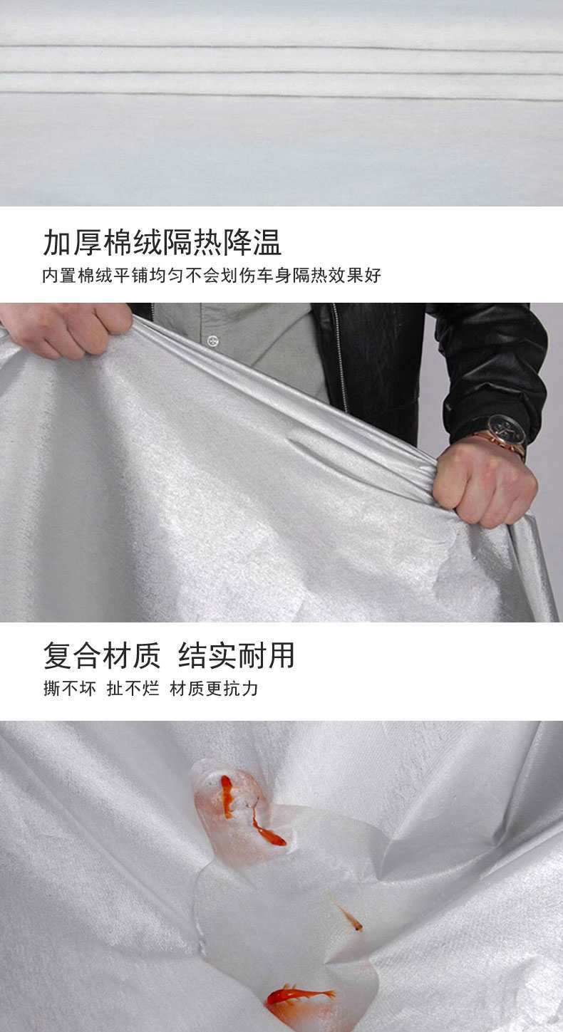 Applicable to Weimar EX5 Car Cover Electric Car Cover Sunscreen Rainproof Heat Insulation Oxford Four Seasons Universal Car Cover