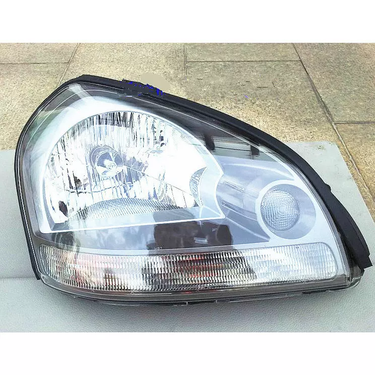 适用原装北京现代途胜前照灯老款05-10途胜前大灯总成白底改灰底