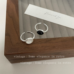 時尚簡約中古開口戒指女小眾高級感輕奢ins氣質百搭指環義烏配飾