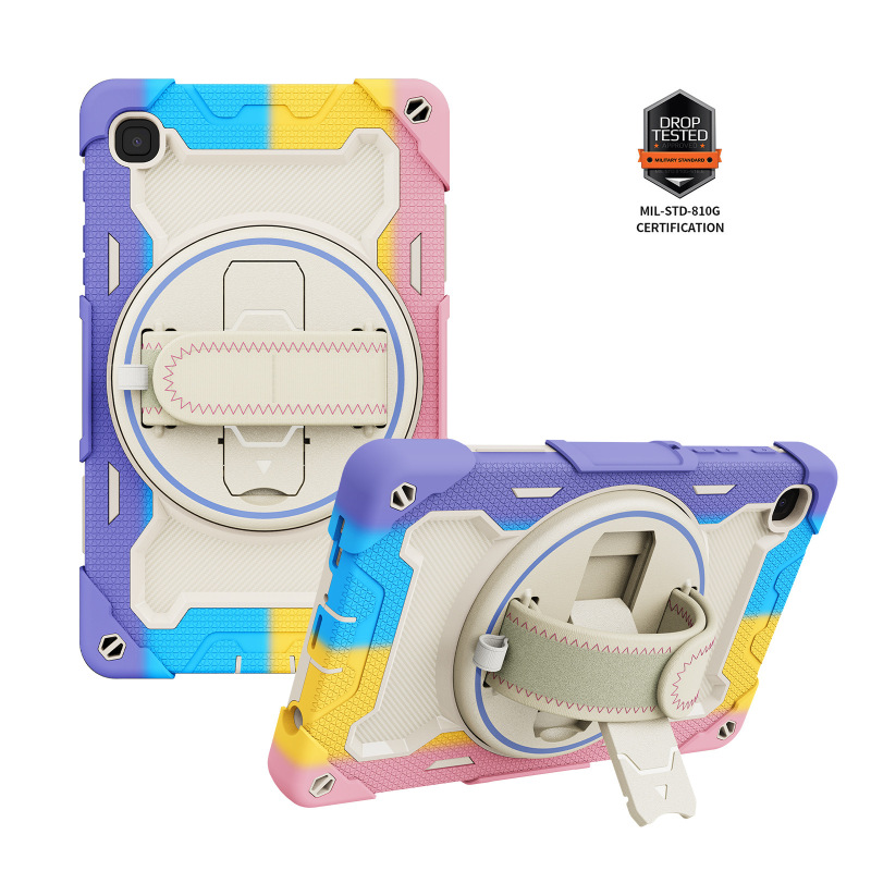 Suitable for Samsung Tab A7 Lite three-proof tablet cover T220/T225 rotating bracket children's silicone drop-resistant shell Suitable for Samsung Tab A7 Lite three-proof tablet cover T220/T225 rotating bracket children's silicone drop-resistant shell