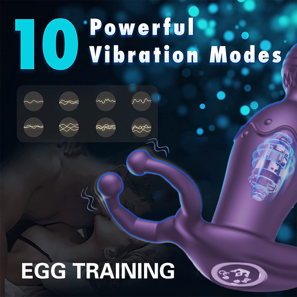 Fernbedienung per App, Analplug, Prostata-Massagegerät, Verriegelungsring-Vibrator, Sexspielzeug_voghion.com