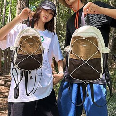 マウンテンスタイルイン新しい高価値新鮮な対照的なカラーステッチバックパック女性の軽量旅行登山大容量バックパック