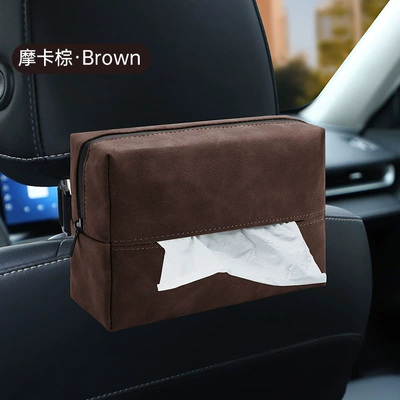 Car tissue box/set: Fixed Tissue Bag Car Tissue - basic-model-brown