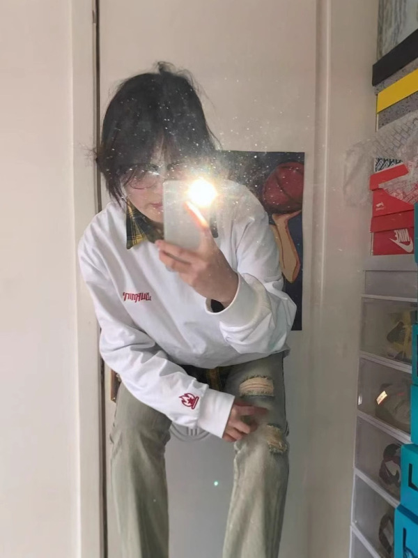黎助手の小火苗衛衣アメリカ式高街火花刺繍カップル服tシャツ男女長袖春秋シャツ|undefined