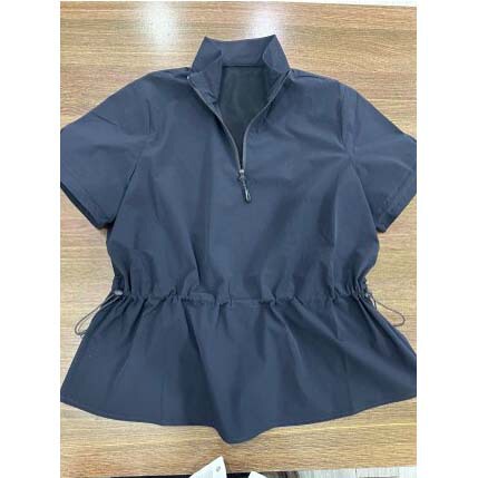 Spring and Summer New Korean Golf Clothing Women's Half-Zip Casual Cool Short-Sleeved Stand-Up Collar T-Shirt Mh7108