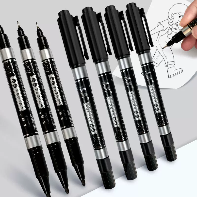 美术画具描边钩边笔记号笔油画描边狼毫勾线笔勾线笔画画描边画笔