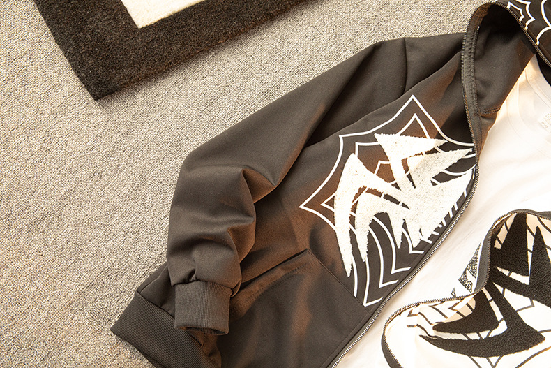 Embroidered print jacket