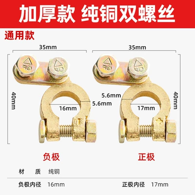 Pure Copper: Car on the line of fire - thickened-model-a-pair-of-pure-copper-double-screws
