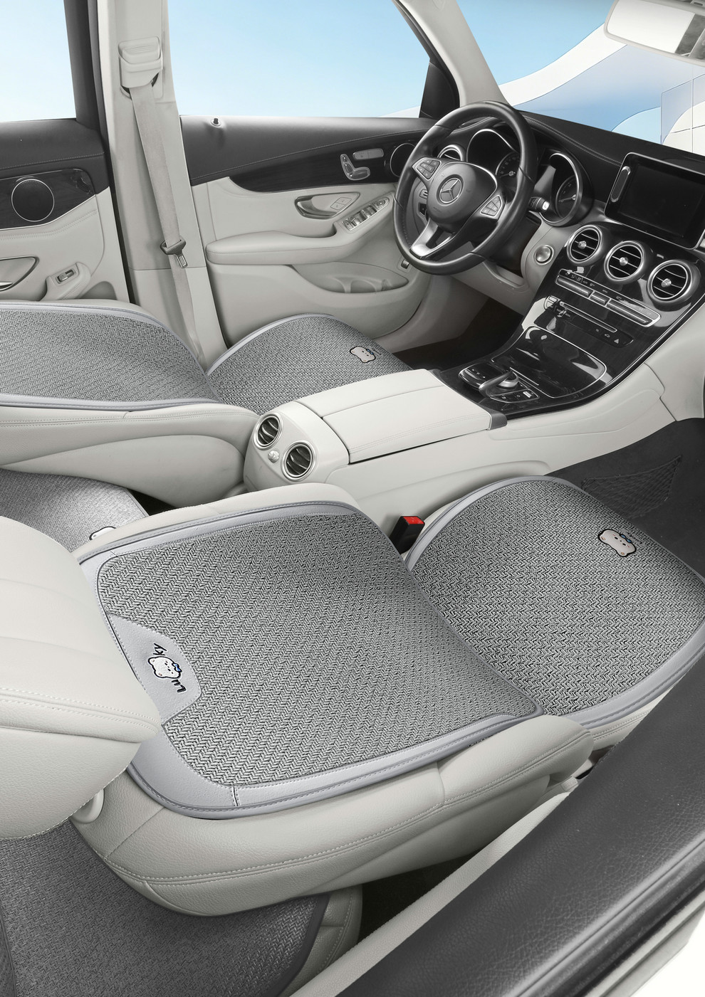 26 New Summer Ice Rattan Business Car Seat Cushions Cartoon Office Seat Pads Computer Chair Cooling Pads