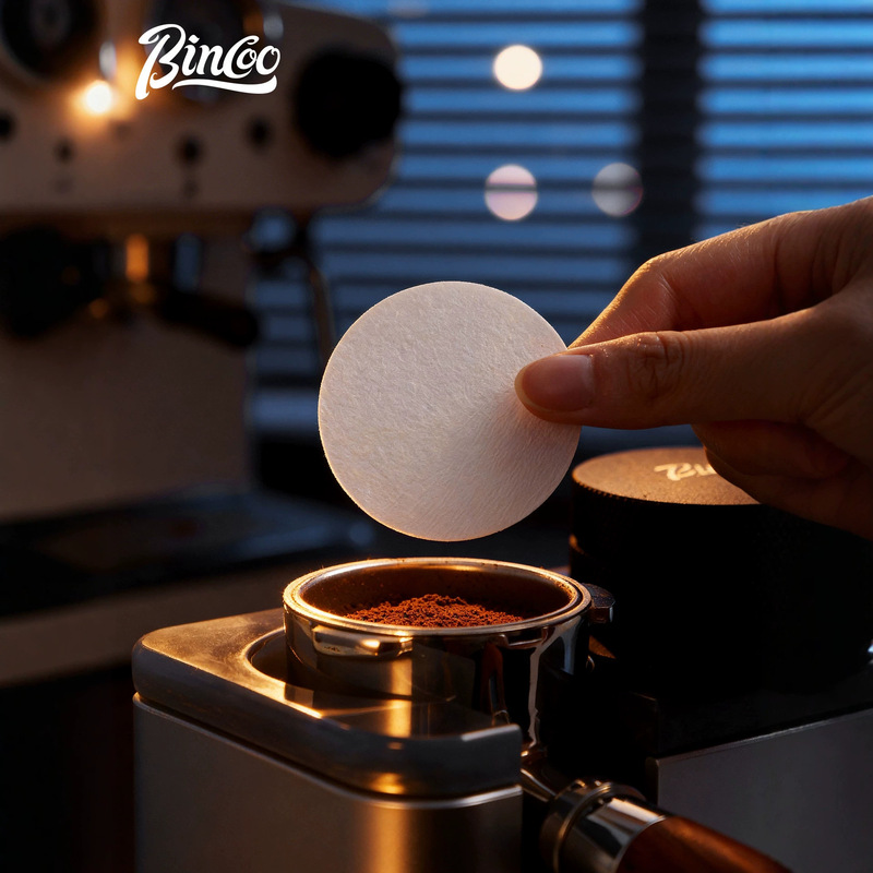 Bincoo Espresso Machine Handle Round Powder Bowl Special Filter Paper Moka Pot 58mm Universal 100 Pieces Filter
