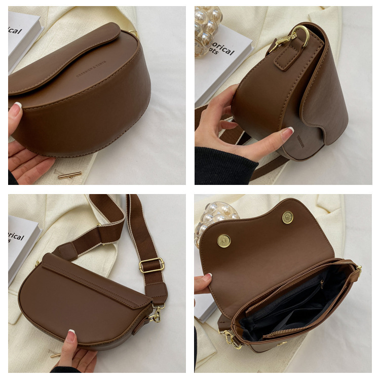 Damen 2024 Neue Mode Vielseitige Kleine Quadratische Hochwertige Internet Celebrity Live Broadcast Unterarm Satteltasche_voghion.com