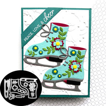 溜冰鞋切割刀模cutting dies scrapbookin