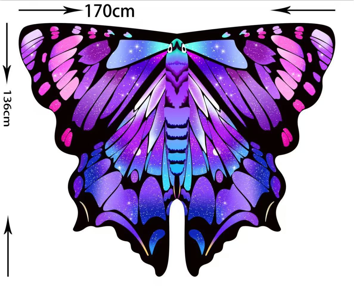 Capa giratoria con alas para danza del vientre, accesorio de cosplay, decoración estilo INS, elección de influencers para sesiones de fotos