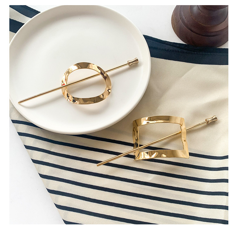 Women's Gender Plating Design Elegant, Lady Style Elegant Lady Women's Geometric Alloy Plating Hairpin