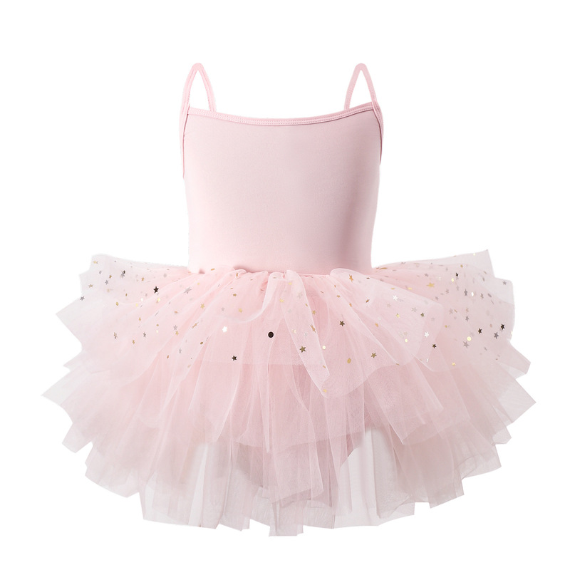 Girls' Ballet Dress Children's Performance Clothing Cross-Border Hot-Selling Printed Mesh Dance Skirt Tutu Dress for Girls
