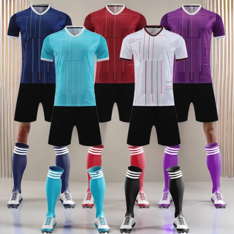 New Breathable Quick-Drying Sports Football Uniforms Cross-Border Casual Running Sportswear Short-Sleeved Suits Primary and Secondary School Student Class Uniforms New Breathable Quick-Drying Sports Football Uniforms Cross-Border Casual Running Sportswear Short-Sleeved Suits Primary and Secondary School Student Class Uniforms