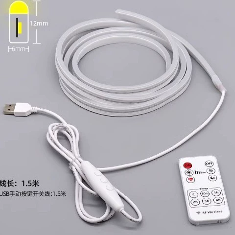 5v сенсорный затемнение usb гибкий неоновый силиконовый мягкий световой полосой для гостиной дома светодиодное зеркало для макияжа свет атмосфера световой ремень