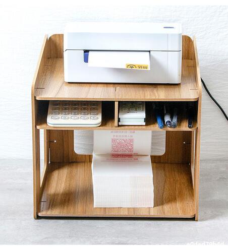 Simple Office Heat Printer Rack Desk Courier Delivery Note Organizer Electronic Bill Printer Stand