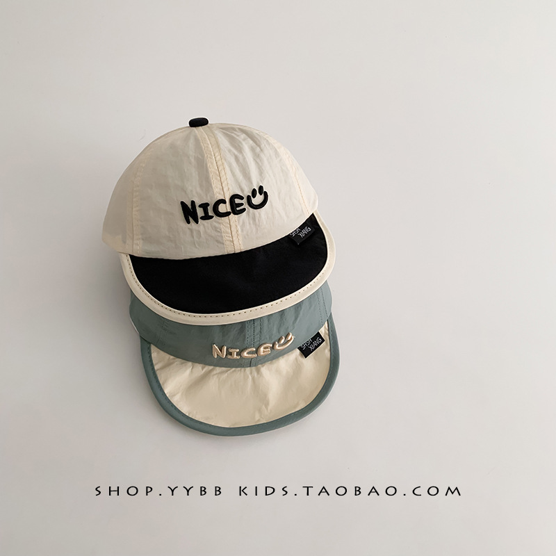 Sombreros para bebés primavera y otoño secado rápido sombrero de sombra para niños y niñas viajar sombrero de béisbol delgado protección solar pequeño mes de verano