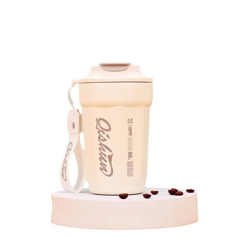 Taza de café de vacío 316 de acero inoxidable, gran capacidad, portátil para coche, estudiantes y mujeres