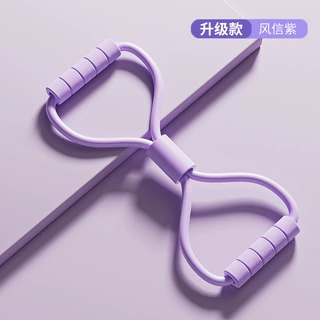 跨境八字拉力器健身拉伸弹力背部器材带练家用开肩美背瑜伽神器