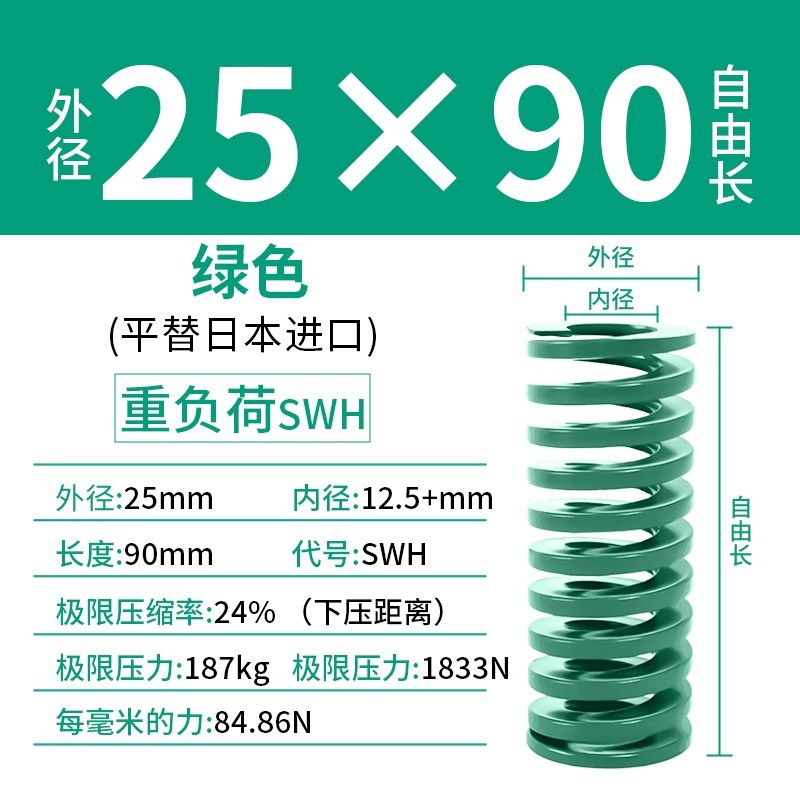 합금강 녹색 25×90