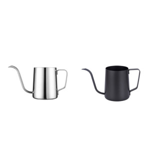 Factory Cross-border 304 Stainless Steel Hand Coffee Pot Hanging Ear Pot Household Portable Outdoor Long Mouth Small Mouth Hand Pot