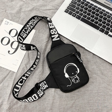 日韩新款厂家直销小胸包女2024新款潮帆布ins时尚运动腰包批发零